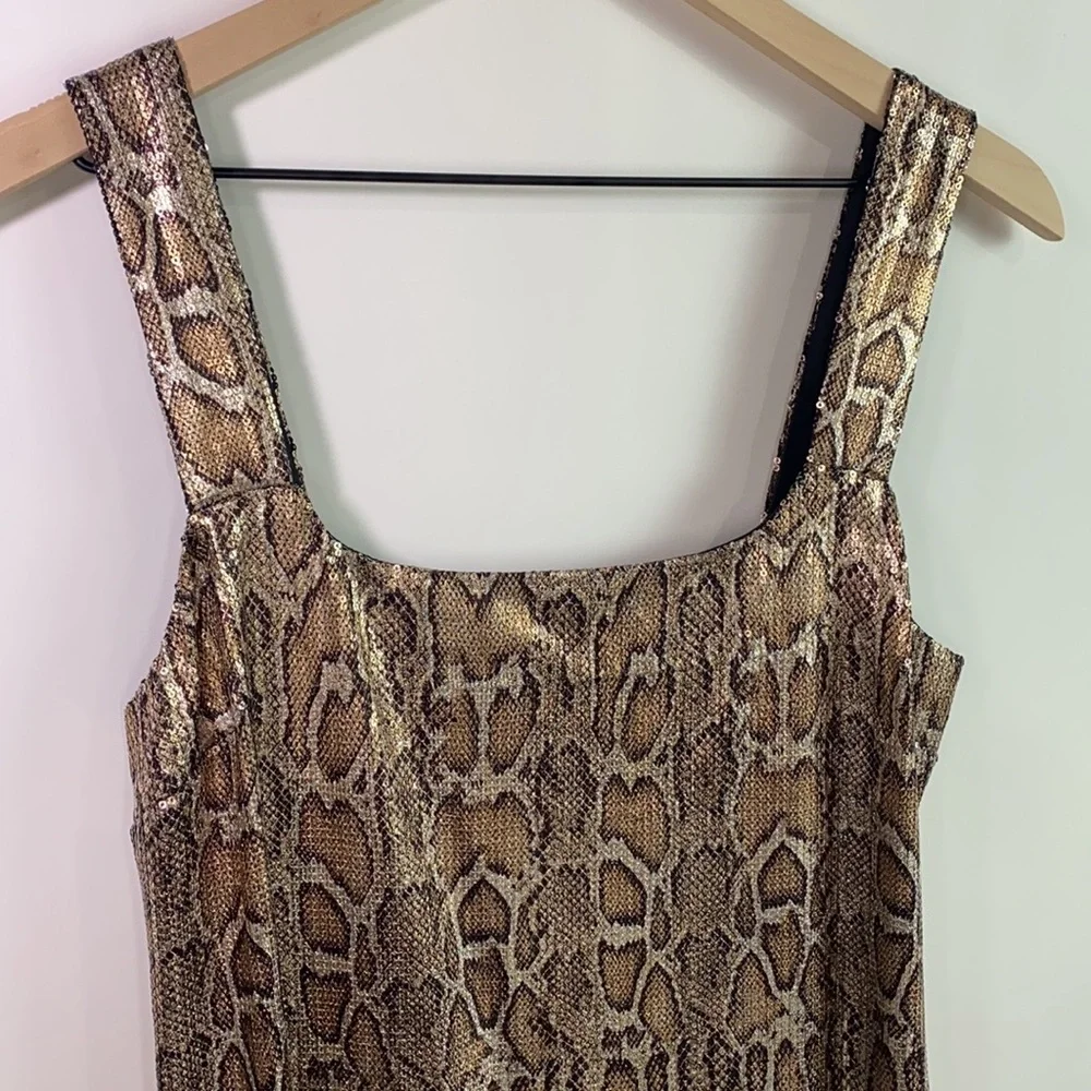 NWT L’AGENCE Auden #38 Snake Print Mini Dress M Medium - Picture 9 of 16